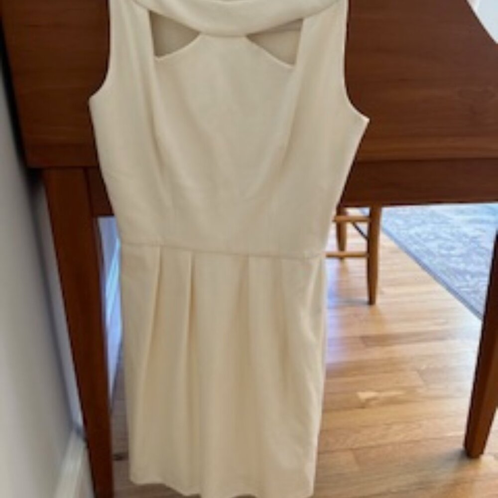 Cream color Amanda Uprichard design short dress in size small